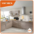 modern grain style melamine faced kitchen cabinet